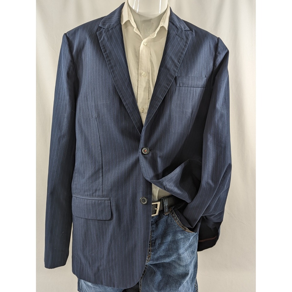 Tommy Hilfiger  Pin Striped  Sport Coat‎ Unconstructed Travel Blazer Jacket XL